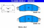 ATE set placute frana, frana disc ATE 13.0460-5538.2 (13.0460-5538.2)