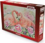 Nova Puzzle - Puzzle Doi Iubiți Flamingo - 1 000 piese Puzzle