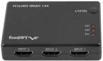 Lanberg Switch video Lanberg 42433, HDMI, 3D, alimentare microUSB, 5V, 1A, Negru (SWV-HDMI-0003)