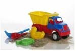 BURAK TOYS Set camion mare- cu lopatica- grebla pentru copii- Costinesti- 33x33x16 cm (MGH-16665)