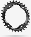 Absolute Black MTB OVAL XTR első lánckerék 30T, 4x96 mm (aszimmetrikus), 1x9-12s, narrow-wide, alumínium, fekete