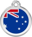 Red Dingo Rozsdamentes ausztrál zászló mintás acél biléta - falatozoo
