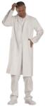Euro Protection Köpeny férfi hosszú ujjú 100% pamut 54-es méret fehér (ME995)