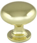 Demos Bútorfogantyú Jota gomb 28mm Fényes Arany Tulip (dem-35004)