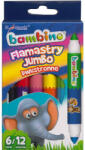 UNIPAP Bambino: Jumbo színes kétvégű filctoll készlet 12 szín 6db (003172)