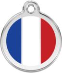 Red Dingo Rozsdamentes francia zászló mintás acél biléta