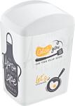 HORECANO home-Кош за смет с люлеещ капак 10l с декор (014628)