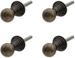 Clayre & Eef Set 4 butoni mobilier din fier maro cu patina aramie 2x3 cm (64893)