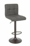 Bizzotto Set 2 scaune bar gri inchis Greyson 42x51x113 cm (0733297)