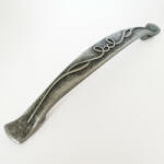 ITALMETAL Fém bútorfogantyú, antik fekete színű, 128 mm furattávval (IT_1015_128_46)