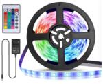 Aigostar - Bandă LED RGB reglabilă 5 m LED/24W/12/230V IP65 + telecomandă (AI0216)