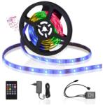 Aigostar Bandă LED RGB dimabilă de exterior Aigostar 3m LED/24W/12/230V IP65 + telecomandă (AI0219)