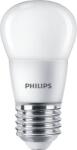 Philips LED izzó, E27, kisgömb, P45, 5W, 470lm, 2700K, PHILIPS CorePro (PLED53)