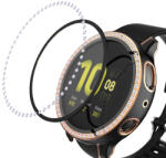 Diamond Husă din plastic cu sticlă de protecție Samsung Galaxy Watch Active 2 44mm negru