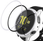 Diamond Husă din plastic cu sticlă de protecție Samsung Galaxy Watch Active 2 44mm argintiu