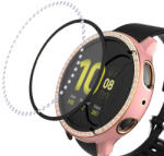 Diamond Husa din plastic cu sticla de protectie Samsung Galaxy Watch Active 2 40mm roz