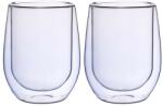 KRASINO Set 2 pahare Arlen, pereti dubli, albatru, 300 ml, 8, 5x9.5 cm Pahar