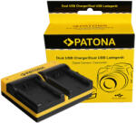 Patona Fuji NP-W235 Patona dupla USB-s fényképezőgép akkumulátor töltő (191695) (PATONA_DUPLA_USB_NP_W235)