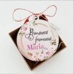 Gravolo Martisor din lemn personalizat cu nume model Primavara frumoasa (C897)