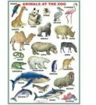 EURO-DLF Animals at the zoo /Flowers (DUO) - Plansa dubla, viu colorata, cu 2 teme distincte
