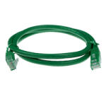 ACT Мрежов пач кабел ACT U-UTP, CAT 6, RJ-45 - RJ-45, 2.0 m, Медни проводници, Зелен
