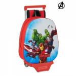 The Avengers Ghiozdan 3D cu Roți 705 The Avengers Roșu