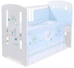 BabyLion 3 részes ágyneműhuzat szett - Kedves madarak - Kék