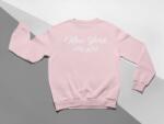 KIDSBEE Modern pentru copii fată bluză de trening New York Orașul Fata - roz