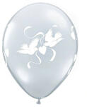  5 darabos latex lufi szett - Gyöngyház fehér - Galambokkal