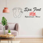  Sticker perete Spa Foot