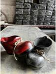 Ceramică romaneasca Ghiveci din ceramica bocanc rosu- negru (HCTA01979)