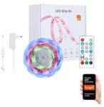 Immax 07734L - LED RGB Димируема лента MUSIC 18W/230V 5m IP65 Wi-Fi Tuya + д. у (IM0849)