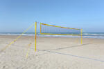 Funtec Strandröplabda Beach Champ mobil set 8, 5m Pro Beach verseny hálóval 2, 5cm pályacsíkkal