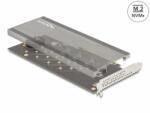 Delock PCI Express cu 4 x NVMe M. 2 Key M cu ventilator - Bifurcation, Delock 90079 (90079)