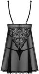 Obsessive Sweetia babydoll & thong black S/M