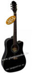 MSA CW-191 BK EQ, fekete fémhúros elektro-akusztikus gitár