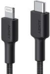 AUKEY CB-CL03 Cablu USB Încărcare rapidă USB C-Lightning | 2m | Negru (CB-CL03 BLACK)