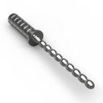 Mister B Hardware Premium Steel Beaded Stick Dildo