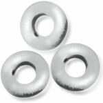 OXBALLS Fat Willy 3-Pack Cockrings Clear Inel pentru penis