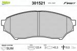 VALEO set placute frana, frana disc VALEO ESSENTIAL 301521 (301521)