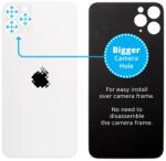 Apple iPhone 11 Pro - Sticlă Carcasă Spate cu Orificiu Mărit pentru Cameră (Silver), Silver