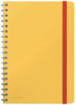 Leitz Caiet de birou LEITZ Cosy, carton laminat, coperta dura, B5, 80 coli, cu spira, dictando, galben chihlimbar (L-45270019)