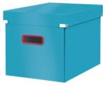 LEITZ Cutie depozitare LEITZ Cosy Click & Store, carton laminat, pliabila, cu capac si maner, 32x31x36 cm, albastru celest (L-53470061)