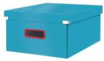 LEITZ Cutie depozitare LEITZ Cosy Click & Store, carton laminat, pliabila, cu capac si maner, 36x20x48 cm, albastru celest (L-53490061)
