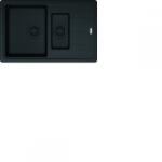 Franke Pachet chiuveta cu picurator + baterie Pola, Franke, BFG 651-78, dreptunghiulara, material compozit Fragranite, 780 x 500 mm, adancime cuva 200 mm, scurgere culoare neagra, montare pe blat