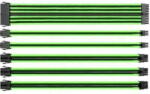 Thermaltake Cabluri extensie Thermaltake TtMod Mesh-uite negru cu verde (AC-034-CN1NAN-A1)