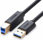 UGREEN US210 USB-A apa - USB-B apa 3.0 Nyomtató kábel - Fekete (2m) (10372)