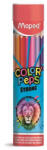 Maped Színes ceruza készlet, háromszögletű, fémhengerben, MAPED Color Peps Strong 24 db/készlet