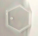  Szilikon öntőforma átlátszó - hatszög 8*1, 2cm (38176)