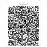  Öntőforma lágy PVC A5 - Virágos háttér 37937/ A547 (37937/ A547)